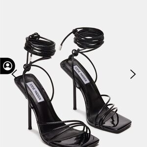Steve Madden Black Strappy Heels